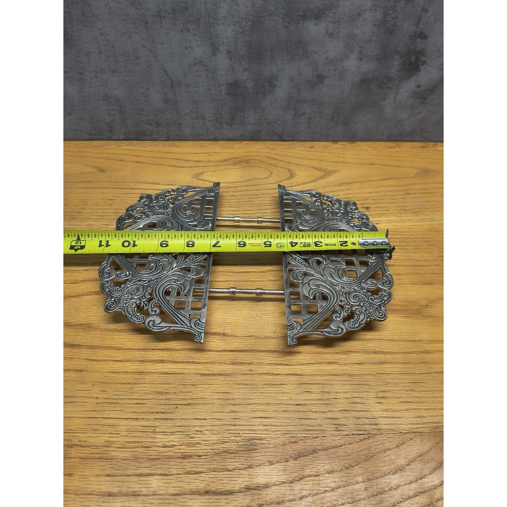 Vintage Expandable Silverplated Trivet Footed Godinger 1993‎ - Picture 3 of 5